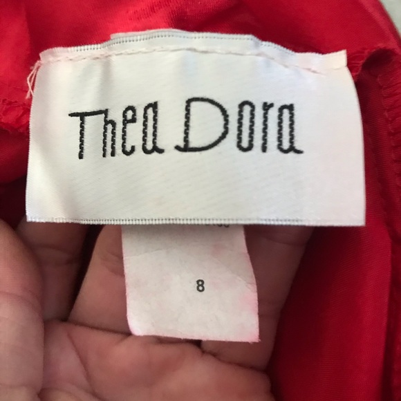 Sparkly Red Party Dress by Thea Dora Size 8 - Picture 7 of 7